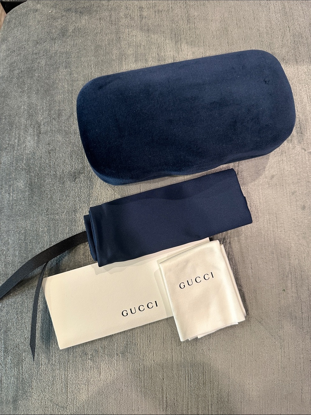Gucci Navy Sunglasses Case